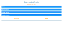 Tablet Screenshot of gullanemedicalpractice.co.uk